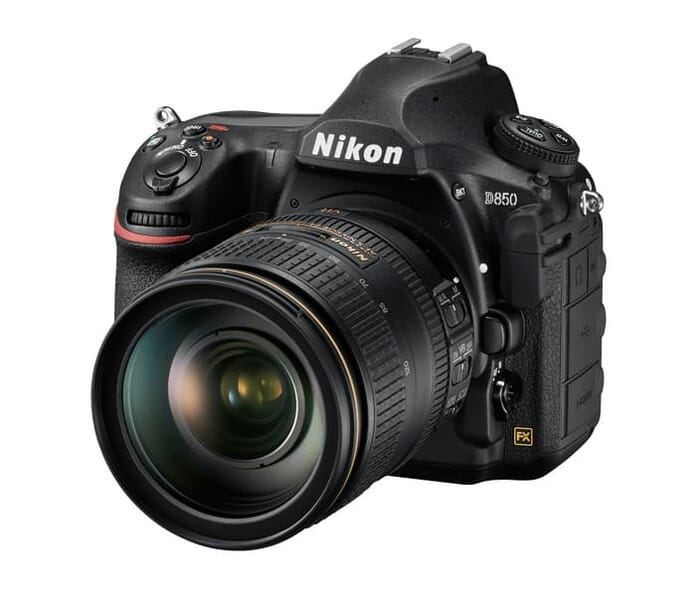 Nikon D850 front side view