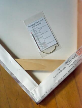 canvas photo mounting