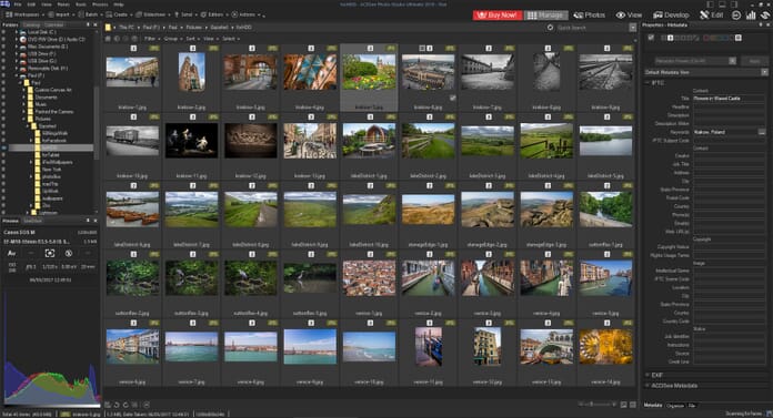 ACDSee Photo Studio Ultimate 2019 Review - Manage tab layout