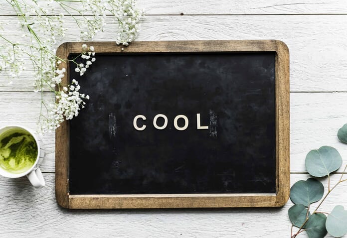 flat lay blackboard
