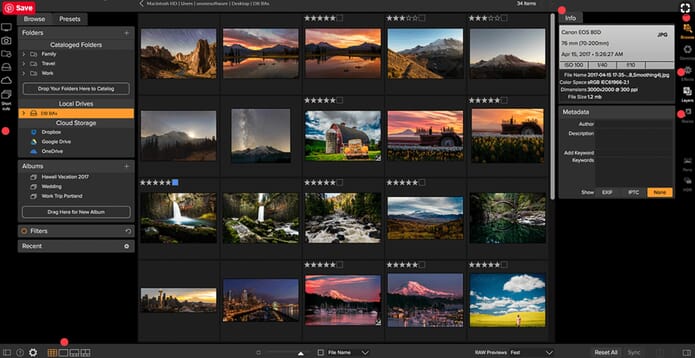 ON1 Resize browse file management