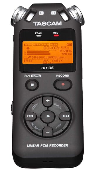Tascam front view