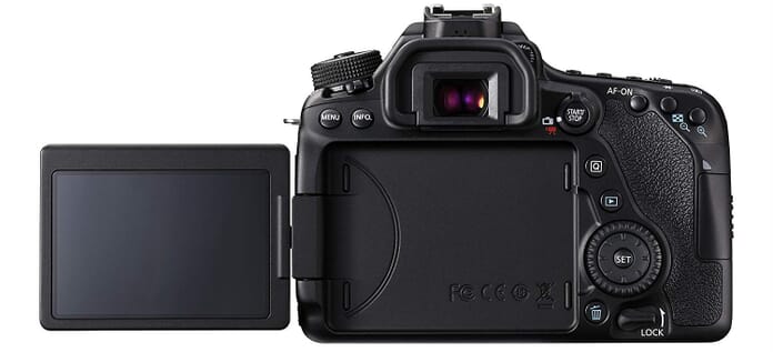Canon EOS 80D Screen Flipped Out