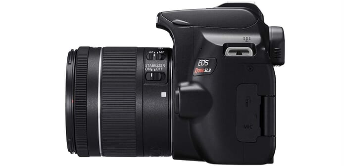 EOS Rebel SL3 Sideview