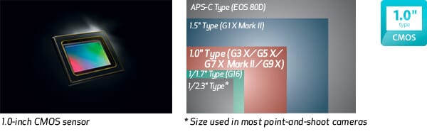 Canon CMOS 1" Sensor