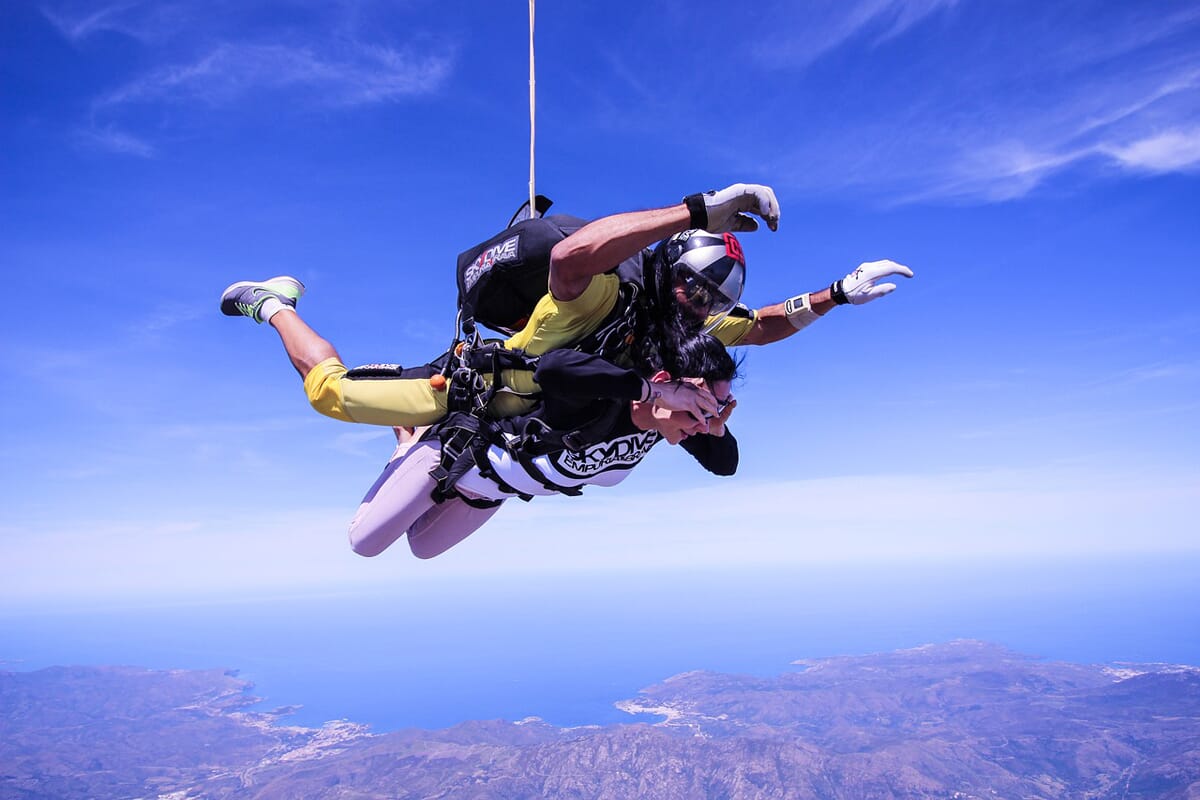 sky diving camera