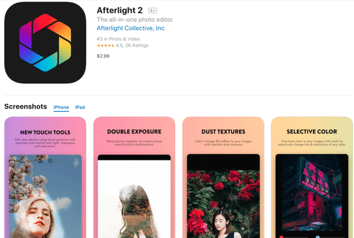 Afterlight 2 for iOS