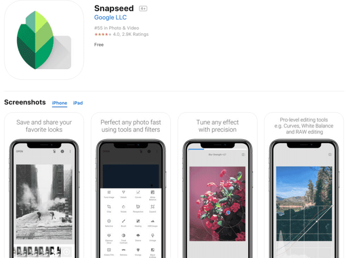photo editing app