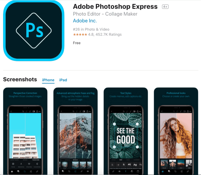photo editing app