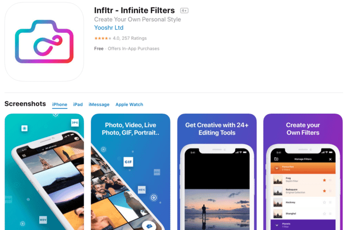 Infiltr Infinite Filters