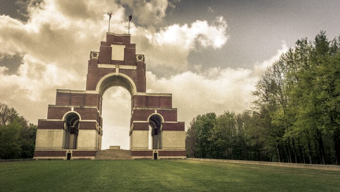 Artistic edit of the Thievpal Memorial in France