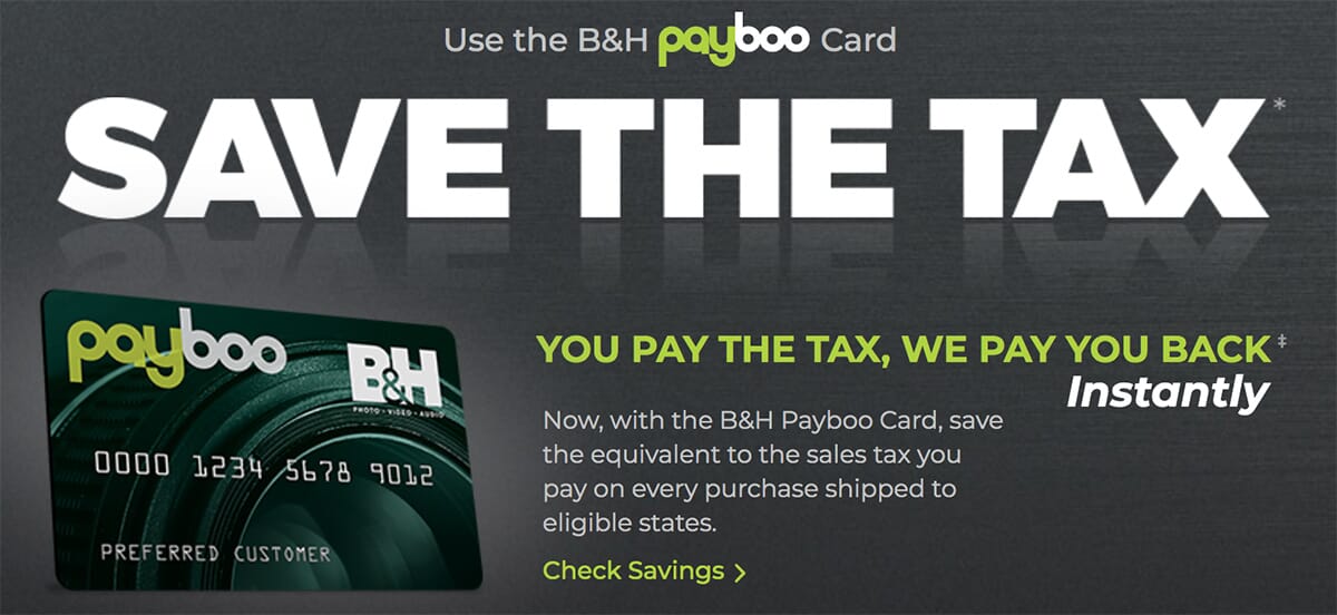 B&H Payboo credit card description