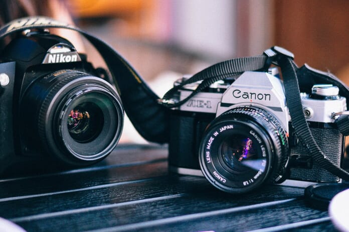 two cameras gear