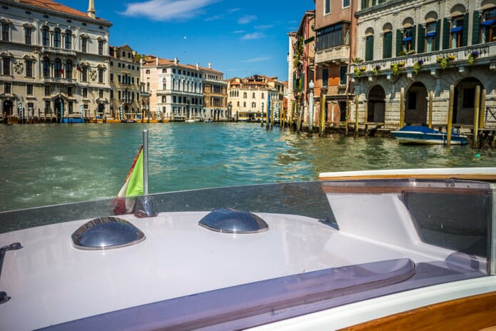 Boating on the Grand Canal, Venice
