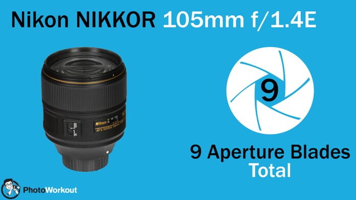 Nikon 105 9 Aperture Blades