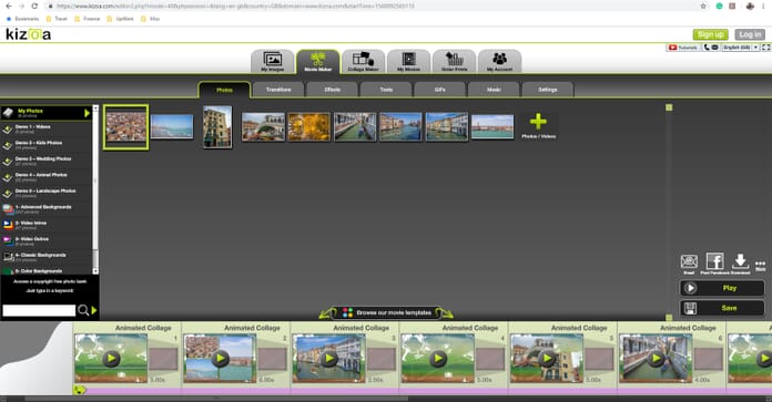 Kizoa Slideshow Maker