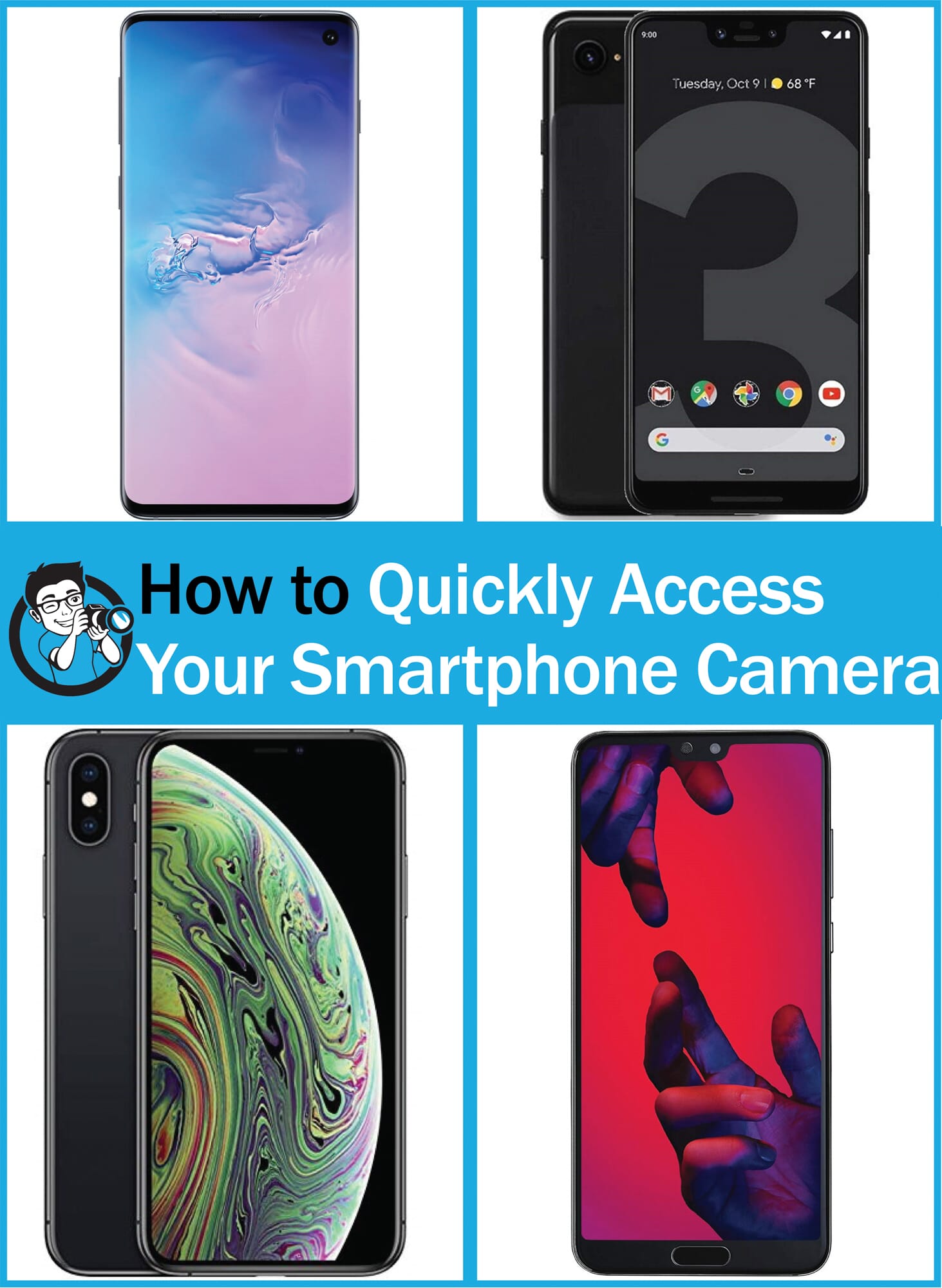 how to open smartphone camera fast
