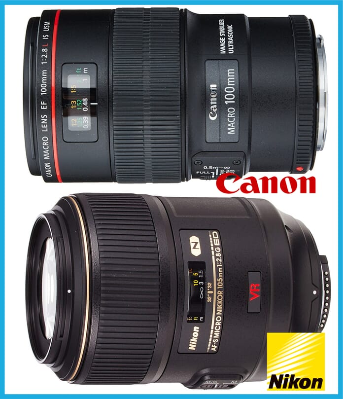 Macro lenses professional photography equipment