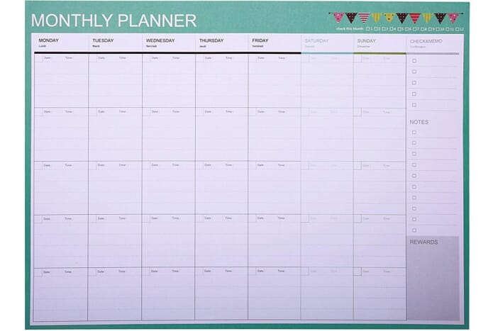 Monthly planner