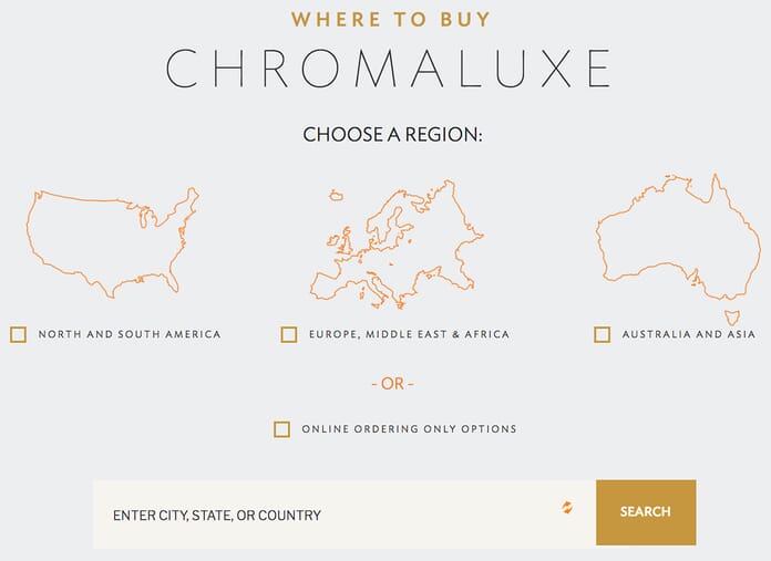Chromaluxe ordering options