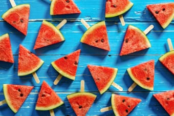 Stock Photography Trends - Watermelons on Blue Background