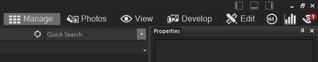 ACDSee Photo Studio Ultimate Manage Tab