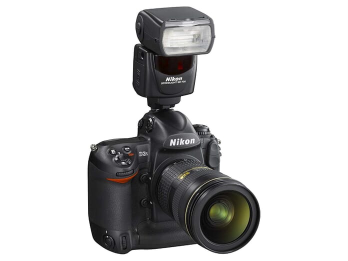 nikon flashgun mounted