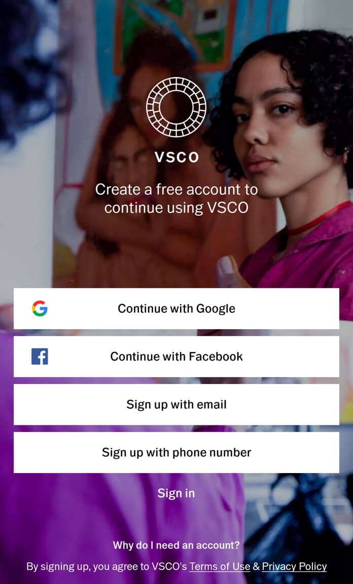 VSCO Post-Processing App