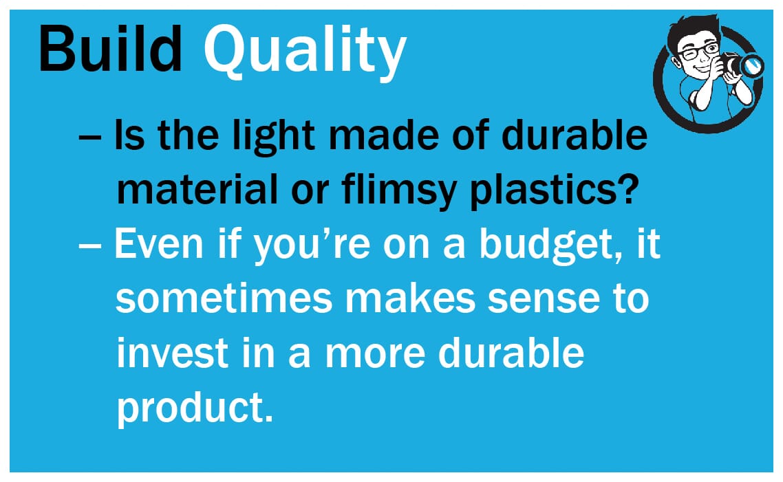 Build Quality Ring Lights