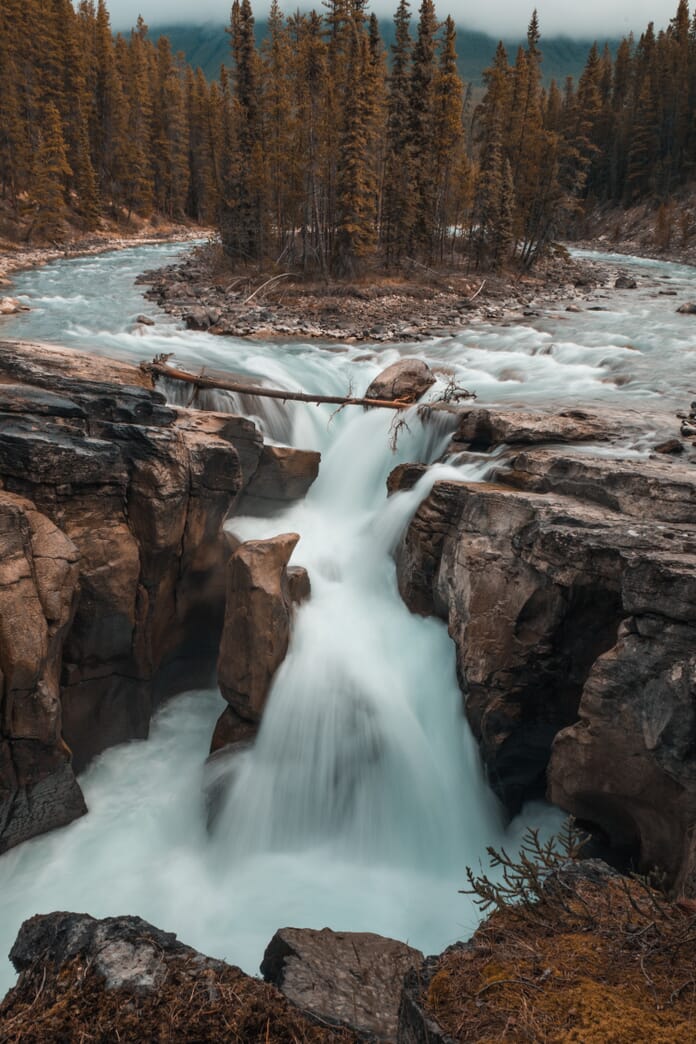 Landscape water long exposure