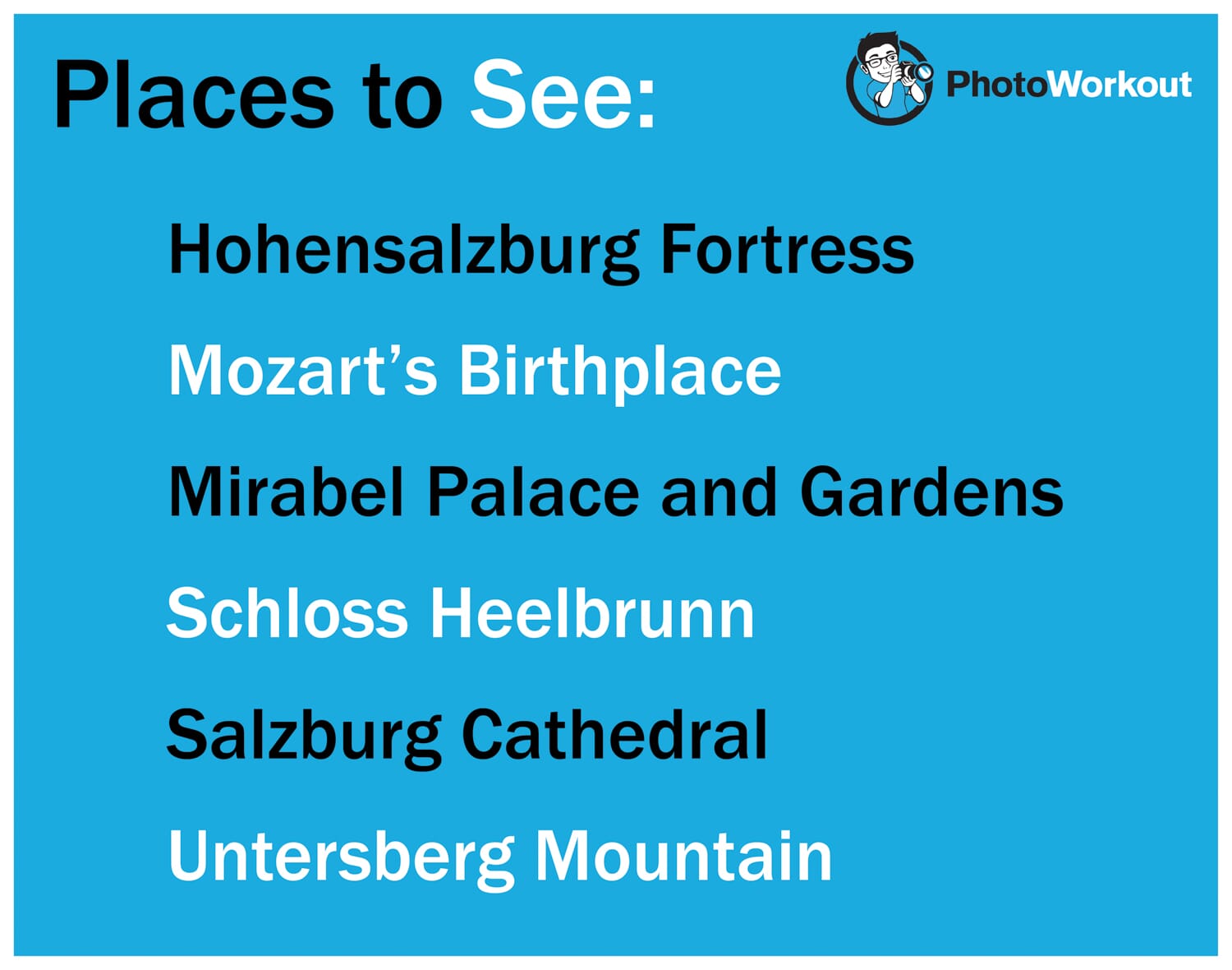 PLaces to see What to Photograph in Salzburg