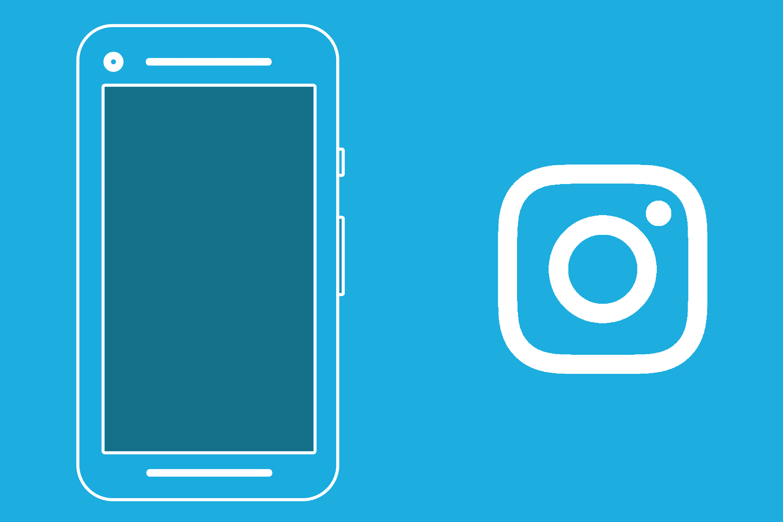 phone and instagram logo