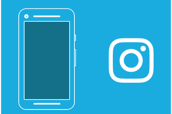 phone and instagram logo