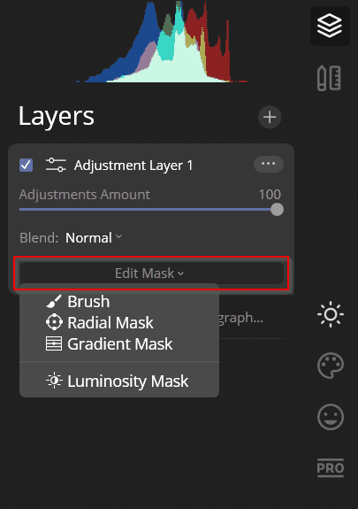 using a mask