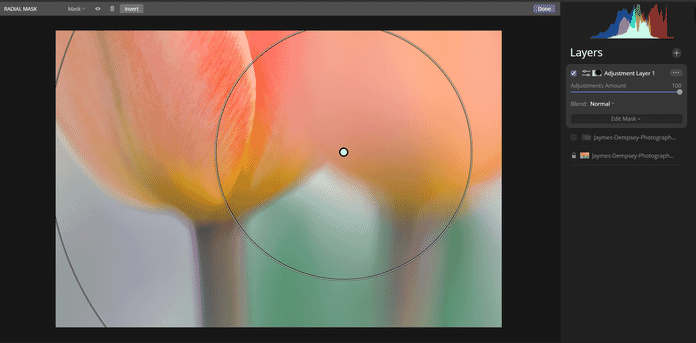 radial masking