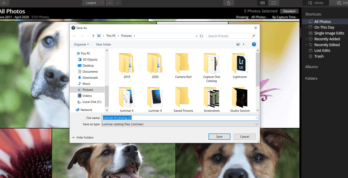 setting up a catalog