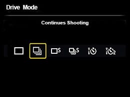 Continues Shooting Mode