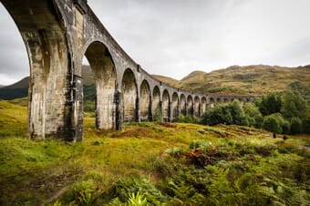 Glenfinnan Viaduct in Scotland