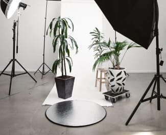Using a reflector in studio
