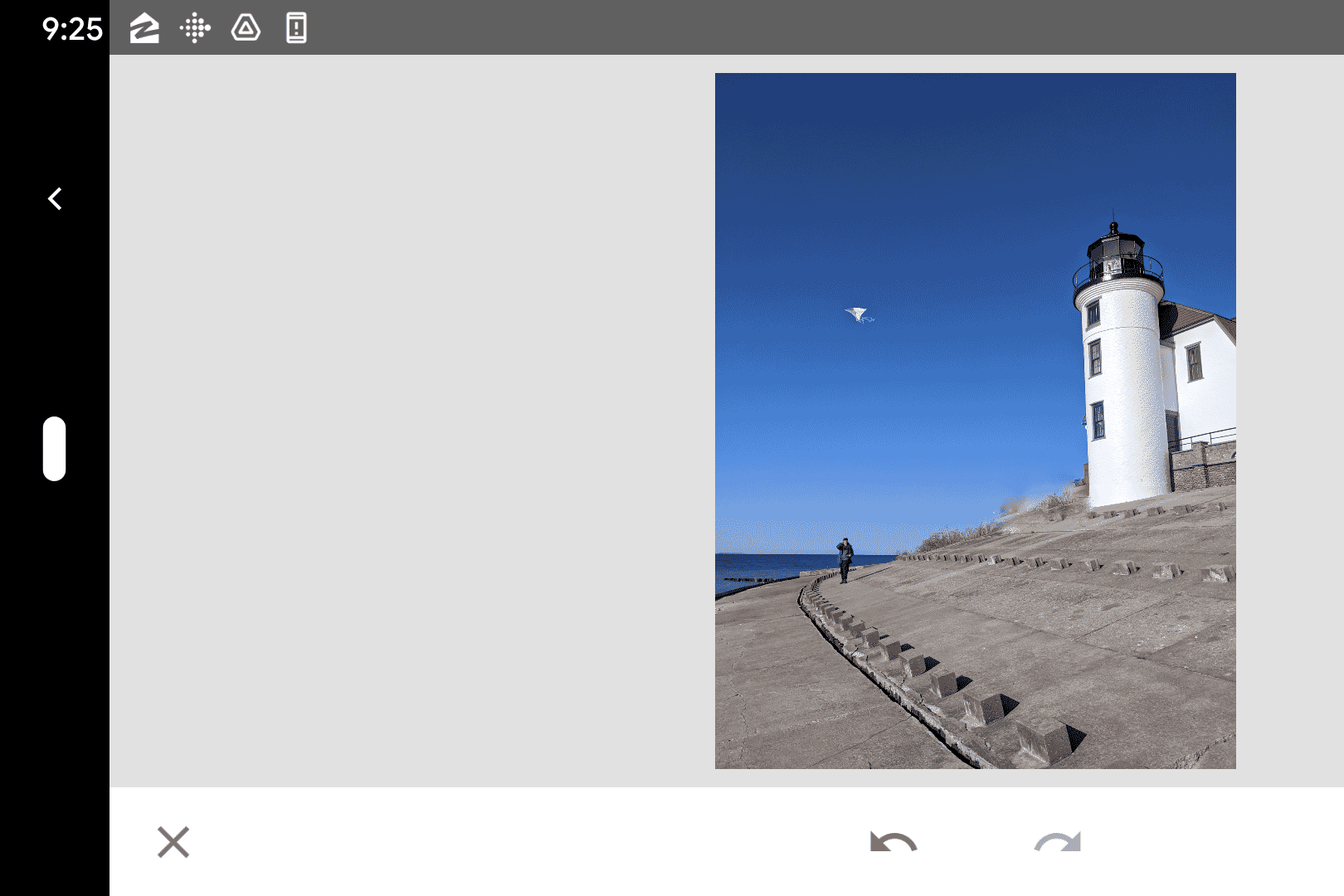 snapseed photo editing process screenshot