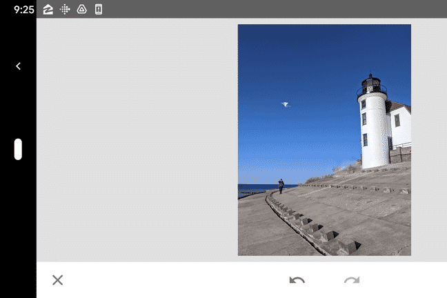 snapseed photo editing process screenshot