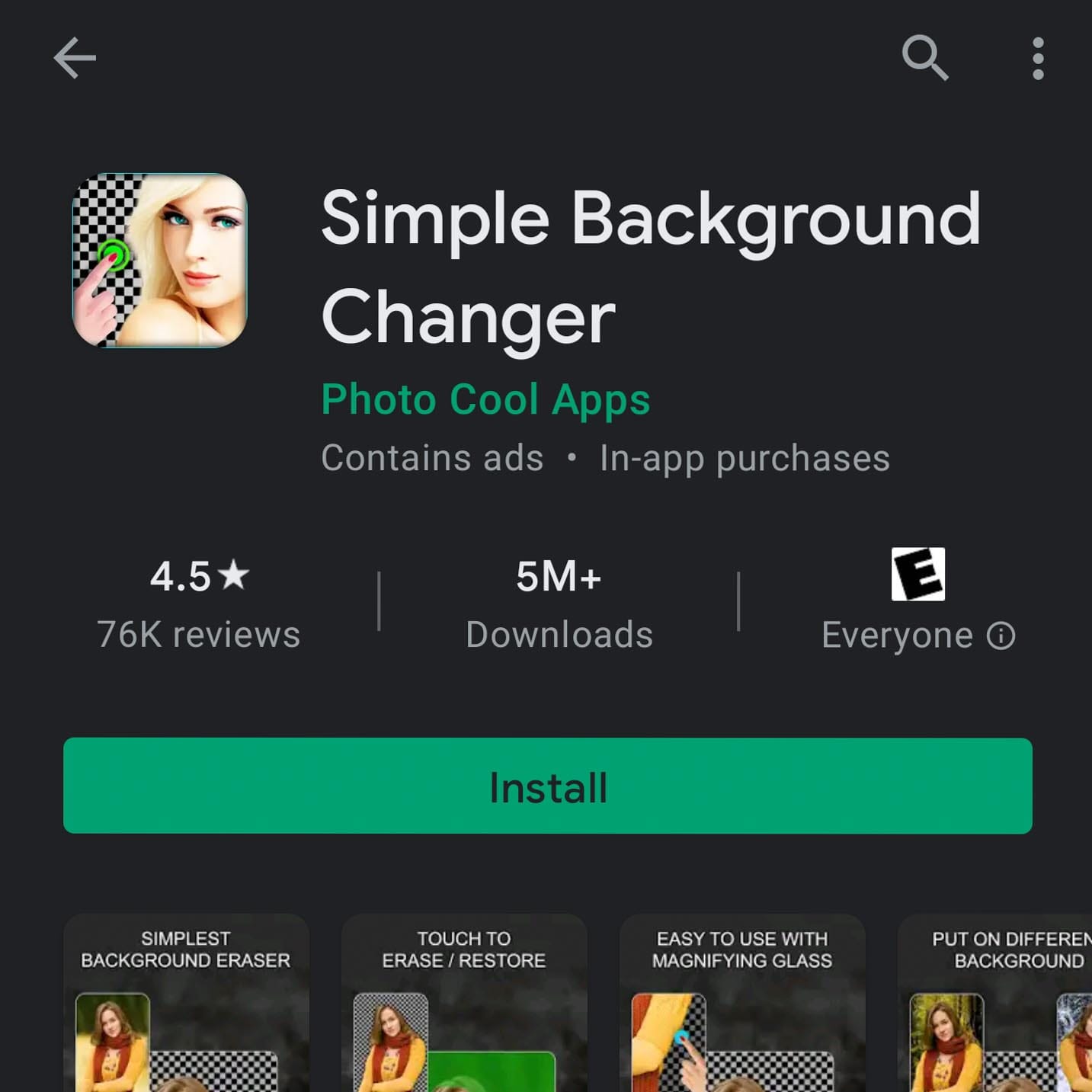 Simple Background Changer