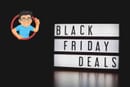 Black Friday Deals printed in black letters on a white background with the PhotoWorkout logo in the left corner.