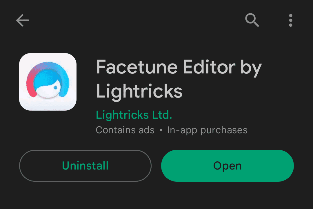 Facetune Editor