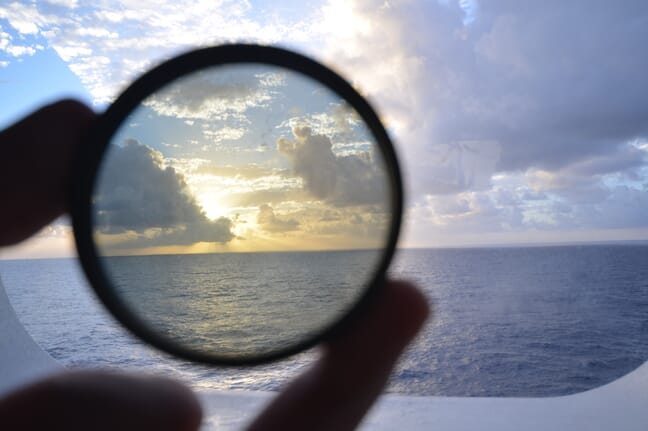 Camera lens filter