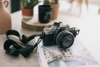 The Nikon Z fc camera with the 28mm f/2.8 lens