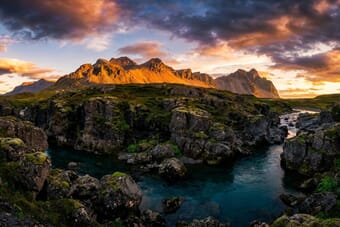 Stunning HDR landscape photograph showing dramatic sky and detailed shadow areas - showcasing high dynamic range photography