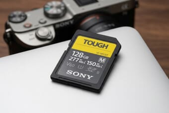 Best SD cards for Fujifilm X100VI - Sony TOUGH-M UHS-II memory card