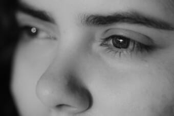 Close-up portrait demonstrating the fill the frame photography technique