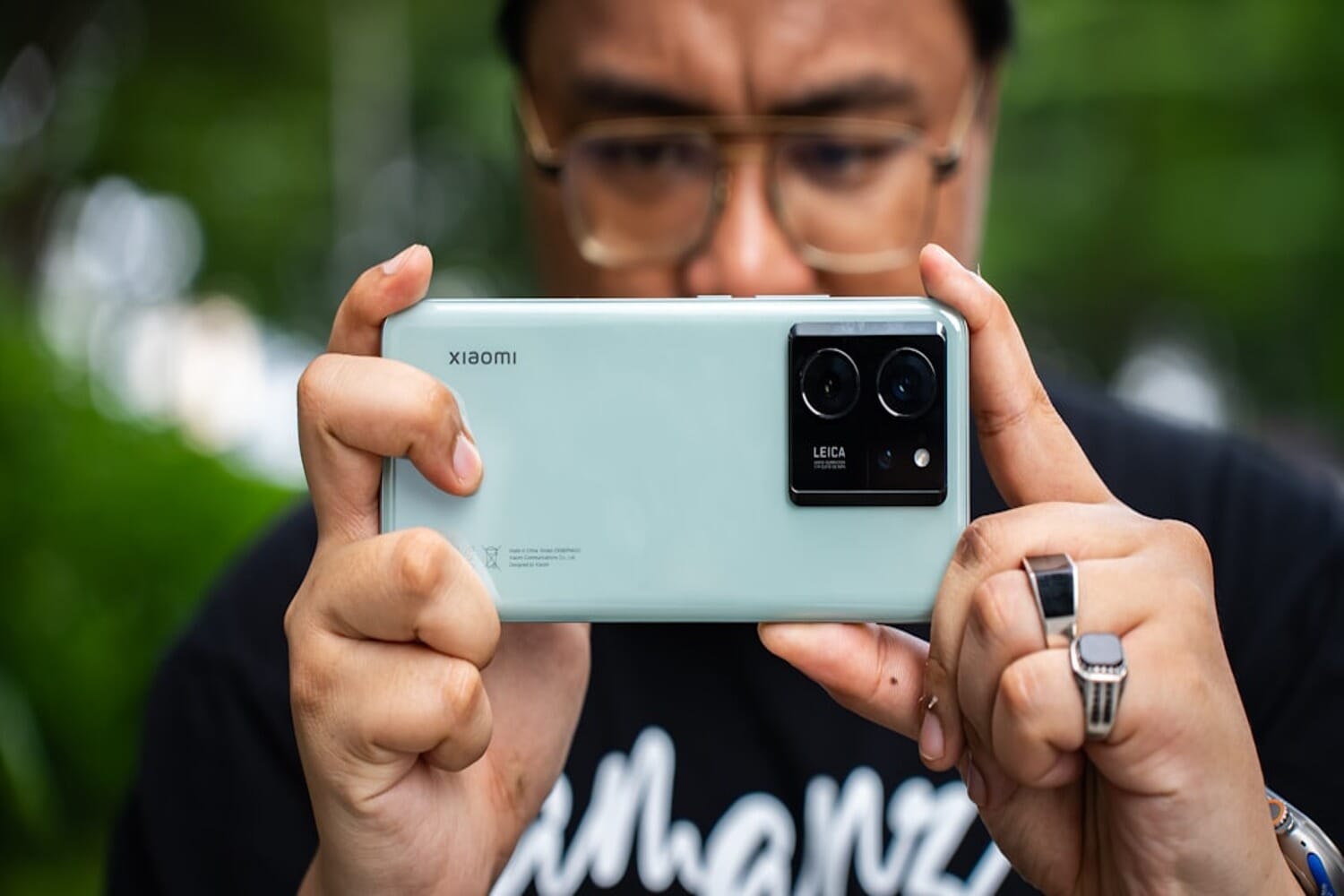 Xiaomi smartphone with Leica camera branding